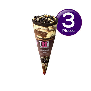 Baskin Robbins Hazelnut Ice Cream Cone 110 ml Combo