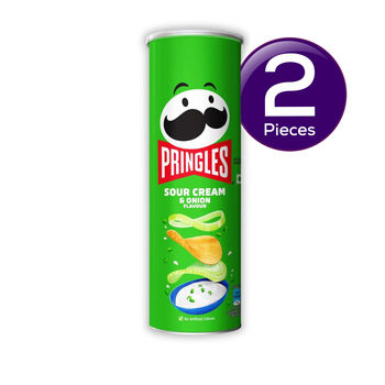 Pringles Potato Chips Sour Cream & Onion Flavour 107 g Combo