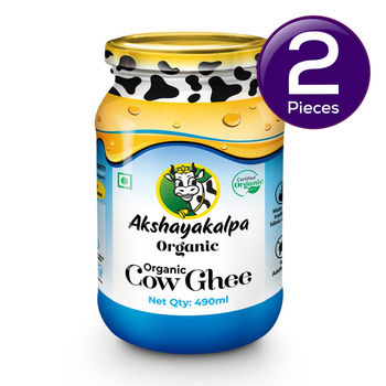 Akshayakalpa Organic Cow Ghee 490 ml Combo