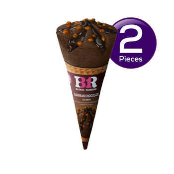 Baskin Robbins Bavarian Chocolate Ice Cream Cone 110 ml Combo