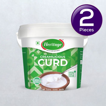 Heritage Creamilicious Curd Tub 1 kg Combo