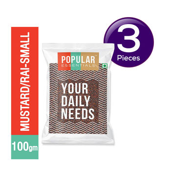 Popular Essentials Mustard Seeds Rai Small 100 g Combo