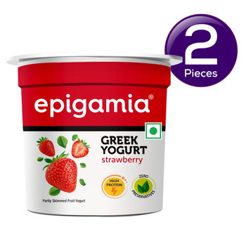 Epigamia Greek Yogurt- Strawberry 85 g Combo