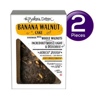 The Baker's Dozen Wholewheat Banana Walnut Cake 150 g Combo