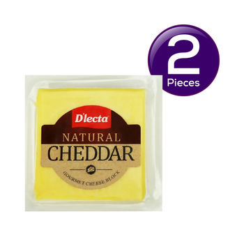 D'lecta Cheddar Cheese- Block 200 g Combo