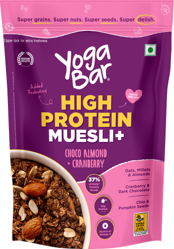 Yogabar High Protein Muesli Choco Almond & Cranberry Protein Snack