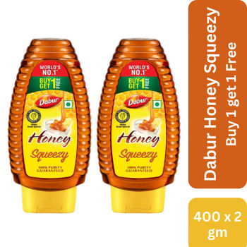 Dabur Honey - 100% Pure, World's No.1 Honey Brand (No Sugar Adulteration)