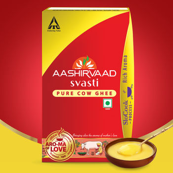 Aashirvaad Svasti Pure Cow Ghee | Desi Ghee With Rich Aroma | Pet Pack