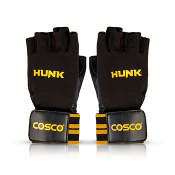 Cosco Gym Gloves - Hunk Large, 2 Pieces Made in India