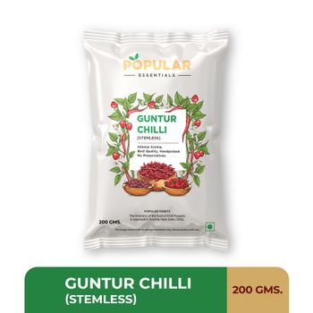 Popular Essentials Guntur Chilli Stemless