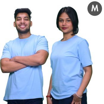 Eql Unisex Cotton T-shirt - M | Light Blue