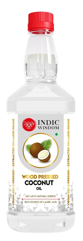 Indic Wisdom Wood Pressed Coconut Oil | Bottle