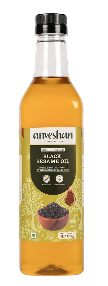 Anveshan Wood Pressed Black Sesame Oil