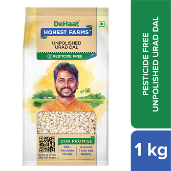 Dehaat Honest Farms Pesticide Free | Unpolished | Urad Dal