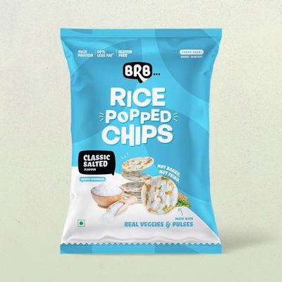 Brb Rice Popped Chips Classic Salted Flavour