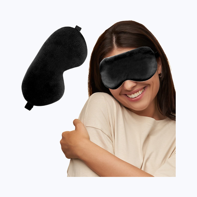 Trajectory Soft Sleeping Eye Mask For Comfortable Sleep | Men And Women | Black