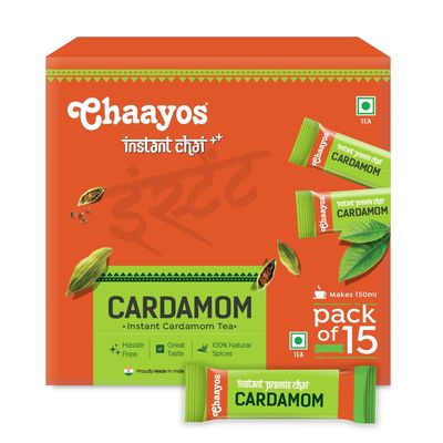 Chaayos Instant Tea Premix - Regular Sugar - Cardamom Flavour