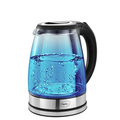 Pigeon By Stovekraft Crystal Glass Electric Kettle 1.8 Litre Led Heat Resistant Pyrex 1500 Watt