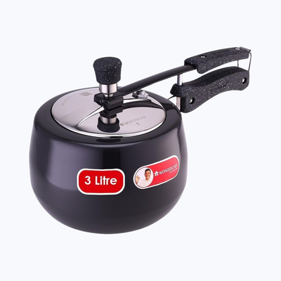 Wonderchef Taurus Hard Inner Lid Anodized Pressure Cooker ,3 Litre