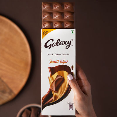 Galaxy Smooth Milk Chocolate Bar Loaded with the Goodness of Milk & Cocoa