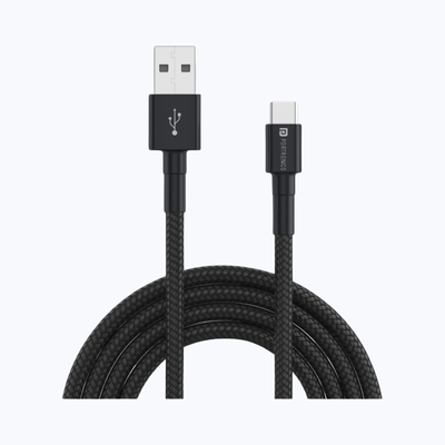 Portronics Konnect B Type C Cable - Black | Supports up to 65W Fast Charging | Compatible with USB Type C Devices