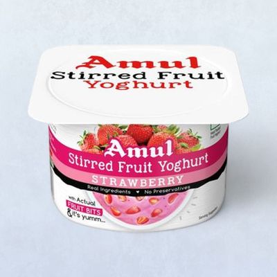 Amul Stirred Fruit Yoghurt- Strawberry