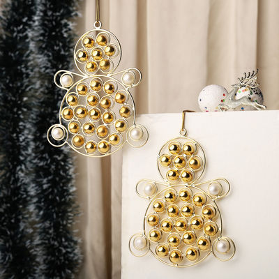 Urban Born Urban Born Metal Christmas Snowman Hanging Ornament For Christmas Decor - Set Of 2