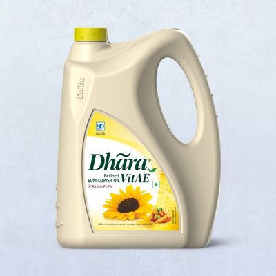Dhara Health Refined Sun Flower Oil | Jar