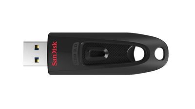 Sandisk Ultra Usb 3.0 Flash Drive, Cz48 256Gb, Usb3.0, Black, Stylish Sleek Design, 5Y Warranty