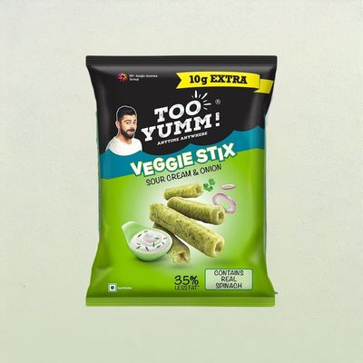 Too Yumm! Sour Cream & Onion Veggie Stix | Munching Snack | On-the-Go Munchies