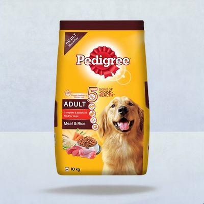 Pedigree Adult Dry Dog Food Food, Meat & Rice