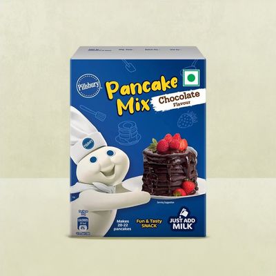 Pillsbury Chocolate Flavour Pancake Mix 2-Minute Pancake Mix For Kids | No-Preservatives