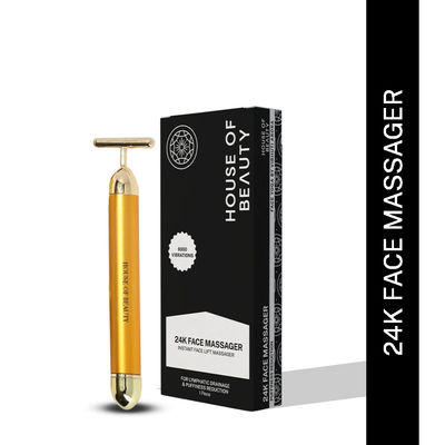 House Of Beauty 24K Face Massager Single Tool For Reducing Puffiness,Dark Circles & Skin Tightening