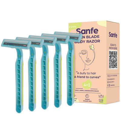 Sanfe Disposable Hair Removal Razor For Women Perfect For Legs Arms & Bikiline2 Blade Shaving Razor