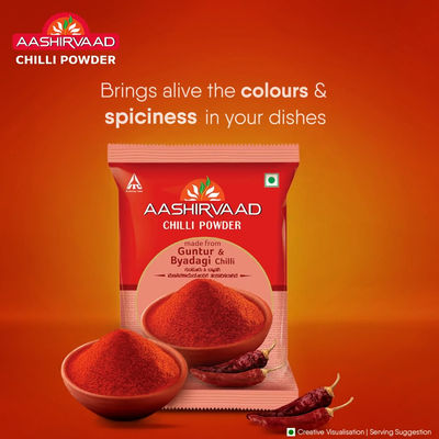 Aashirvaad Chilli Powder made from Guntur and Byadagi Chillies