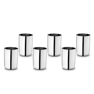 Wonderchef Venice Stainless Steel Glass Set Of 6