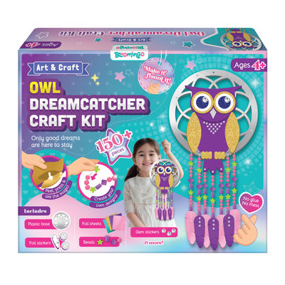 Bloomingo Diy Owl Dreamcatcher Craft Kit | Art & Craft Kit For Ages 4+