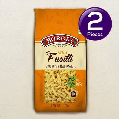 Borges Mini Fusilli Durum Wheat Pasta 350 g Combo