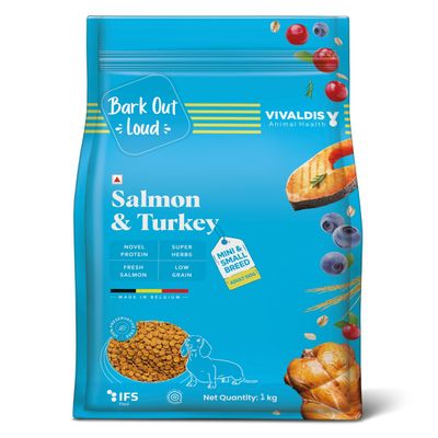 Bark Out Loud | Salmon and Turkey Dog Food for Mini / Small Breed