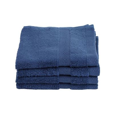 Bianca Face Towel Soft Blue | Set of 4 - 30cm x 30cm