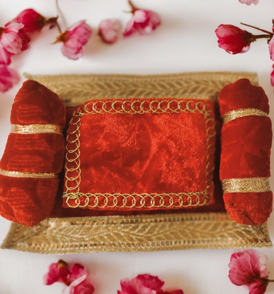 House Of Festivals Ladoo Gopal Gaddi Pillow Set For Murti Size 0 & 1