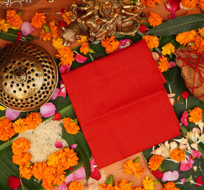 ServDharm Red Puja Vastra - 1.25 M