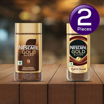 Nescafe Gold Blend Rich and Smooth Coffee 50 g Combo