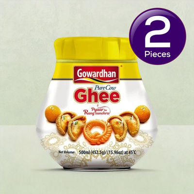 Gowardhan Pure Cow Ghee | Jar 500 ml Combo