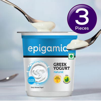Epigamia Greek Yogurt- Natural 400 g Combo