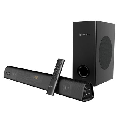 Portronics Pure Sound 106 | 120W Bluetooth Soundbar With Wired Subwoofer For Deep Bass,(Black)