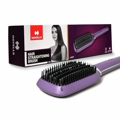 Havells Brush Hair Straightener (50 W, HS4201)