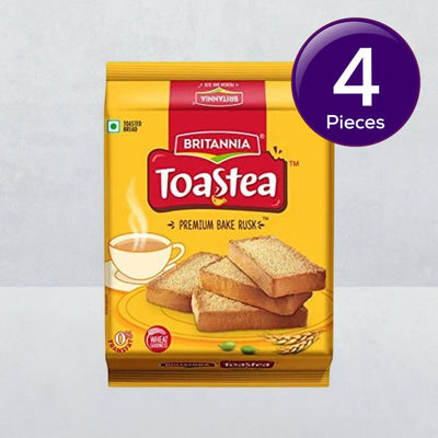 Britannia Toastea Premium Bake Rusk With Real Elaichi 183 g Combo