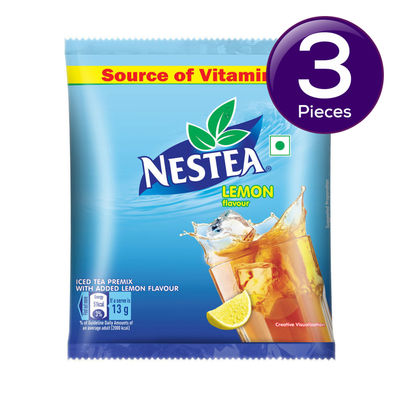 Nestea Lemon Iced Tea Premix - Refreshingly Good Pouch 400 g Combo