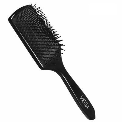 Vega Premium Collection Mini Paddle Hair Brush for Men & Women, Black, (8586 M)